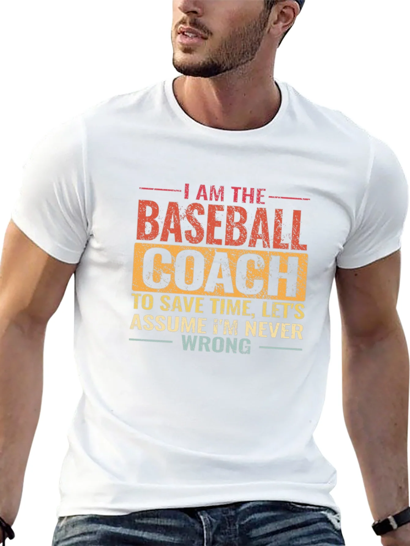Baseball Coach T-Shirt: Funny Slogan Tee