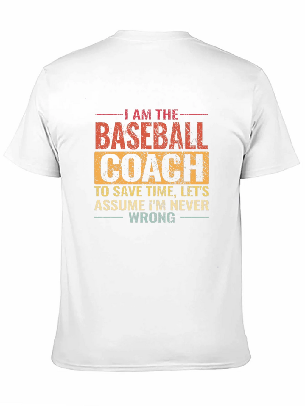 Baseball Coach T-Shirt: Funny Slogan Tee
