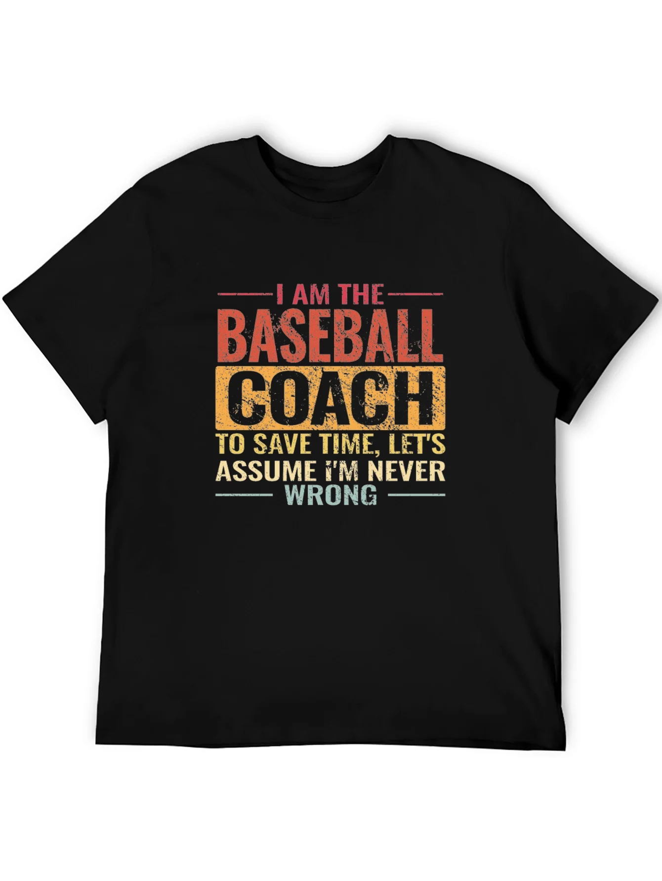 Baseball Coach T-Shirt: Funny Slogan Tee