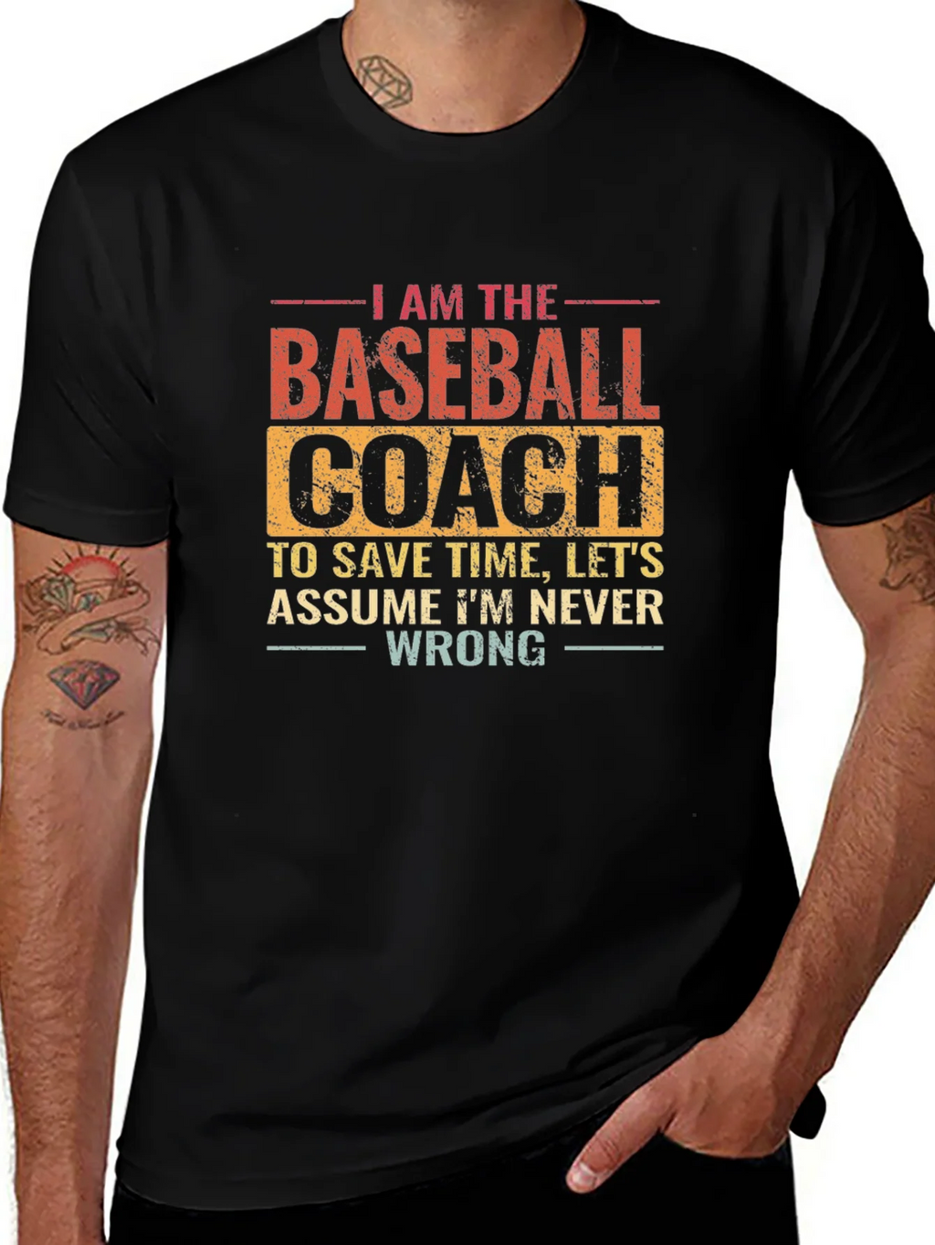 Baseball Coach T-Shirt: Funny Slogan Tee