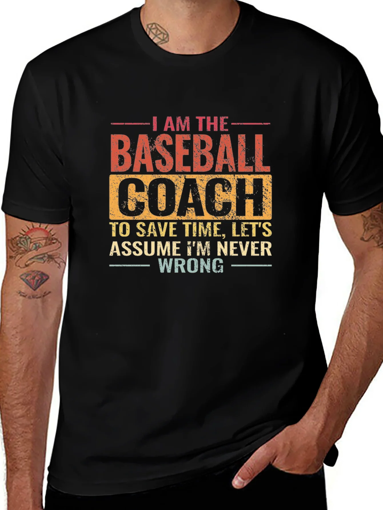 Baseball Coach T-Shirt: Funny Slogan Tee