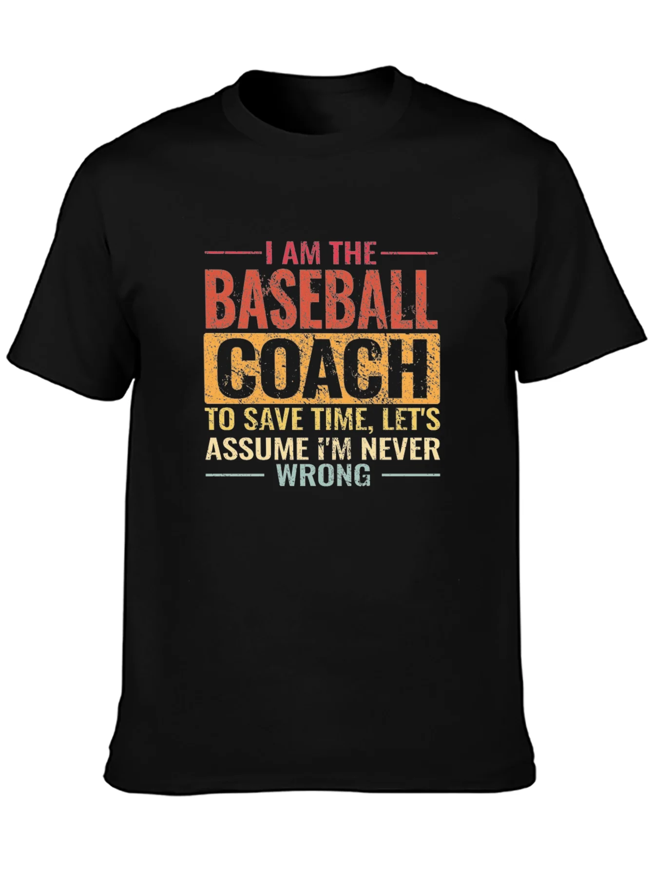 Baseball Coach T-Shirt: Funny Slogan Tee
