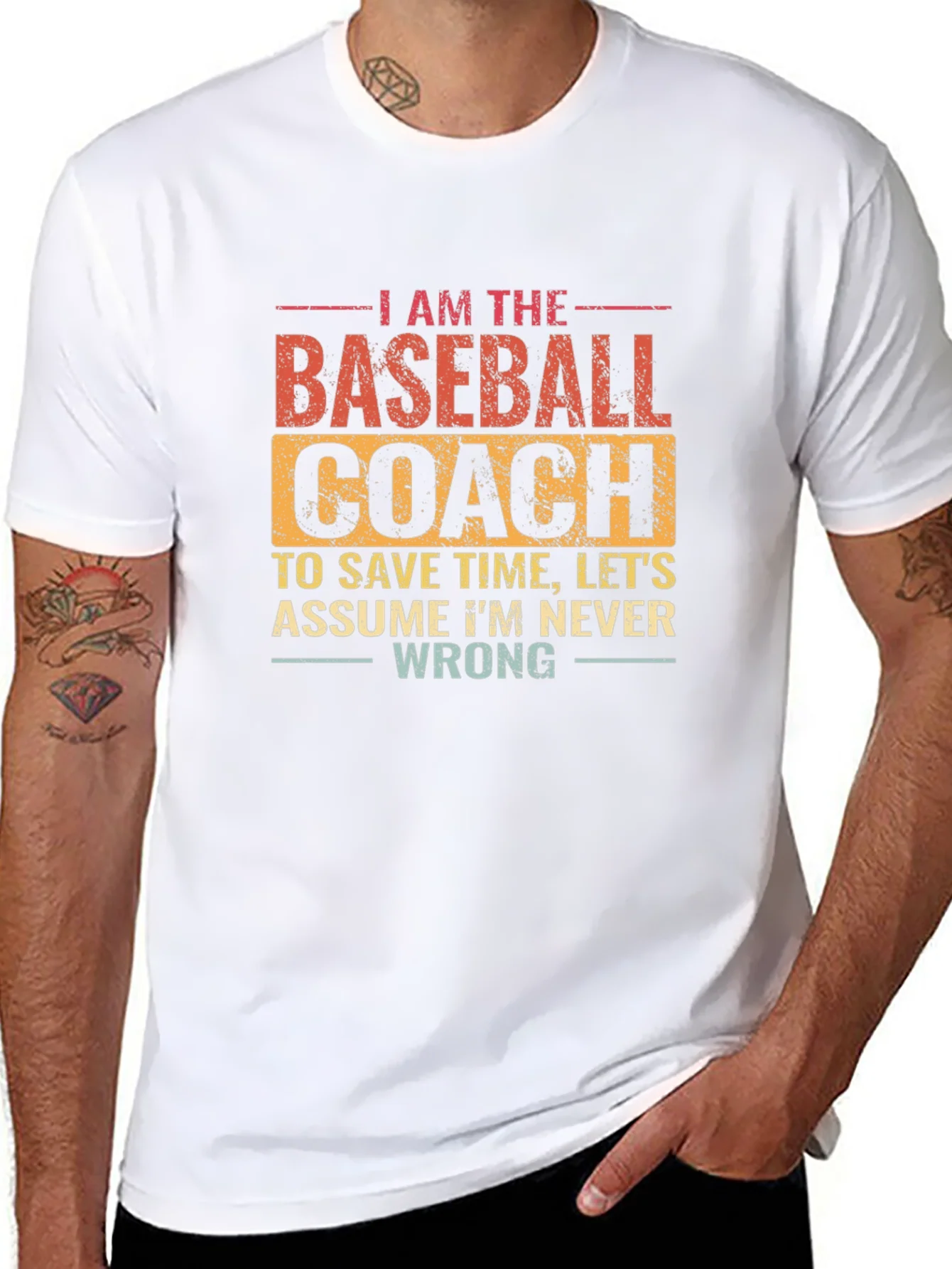 Baseball Coach T-Shirt: Funny Slogan Tee