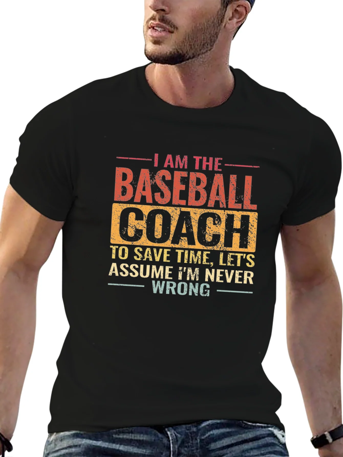Baseball Coach T-Shirt: Funny Slogan Tee