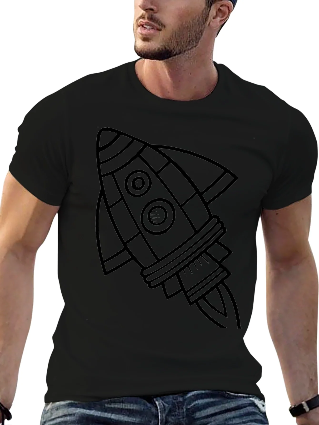 Rocket Graphic T-Shirt - Space Adventure Tee