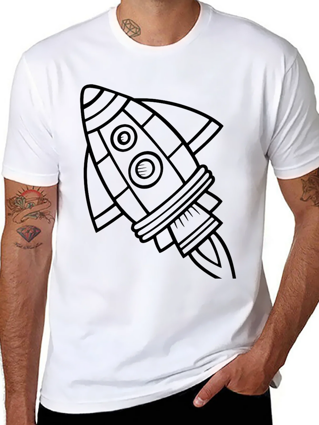 Rocket Graphic T-Shirt - Space Adventure Tee