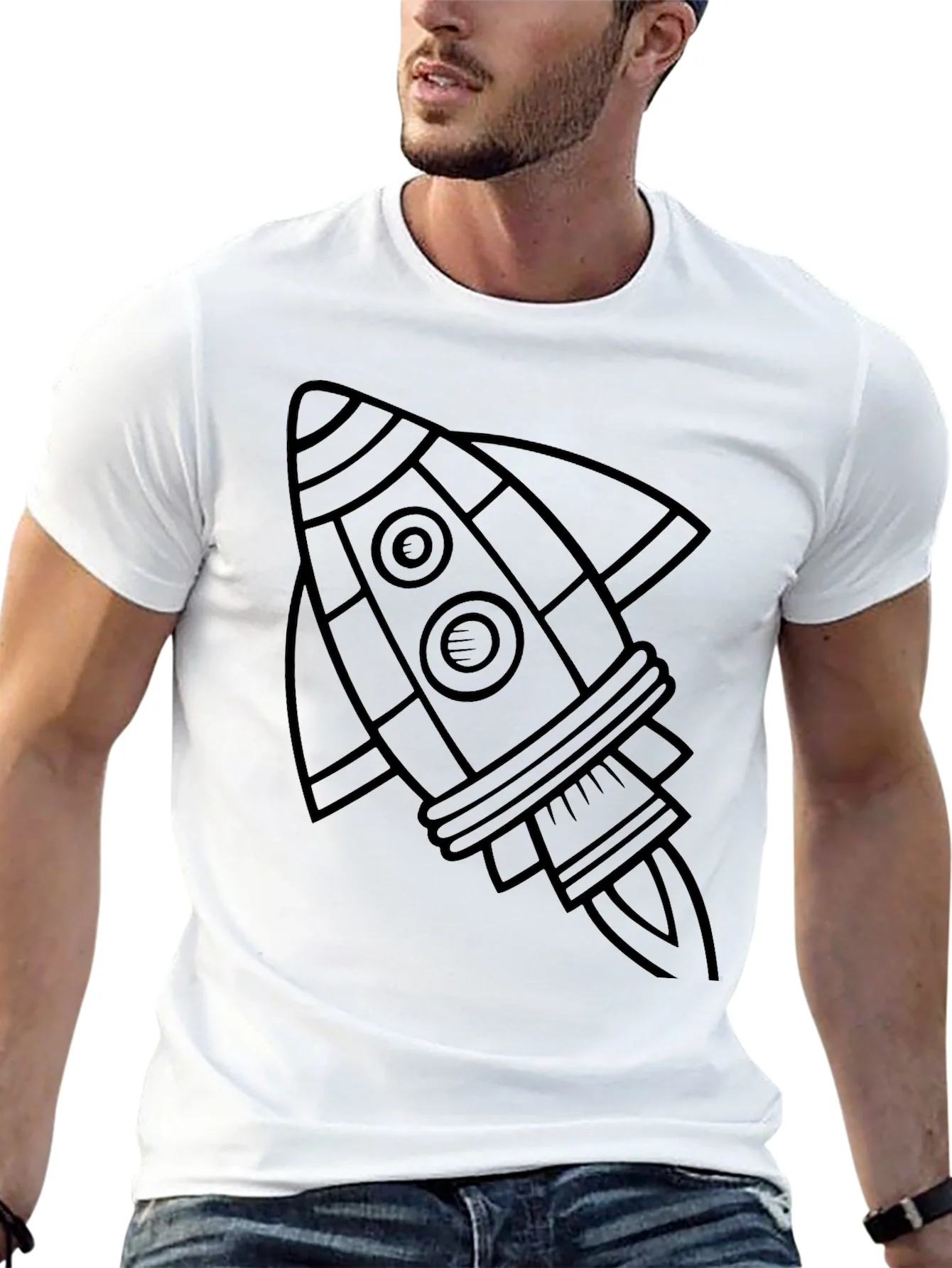 Rocket Graphic T-Shirt - Space Adventure Tee