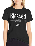 Blessed Son T-Shirt Arrow Floral Design