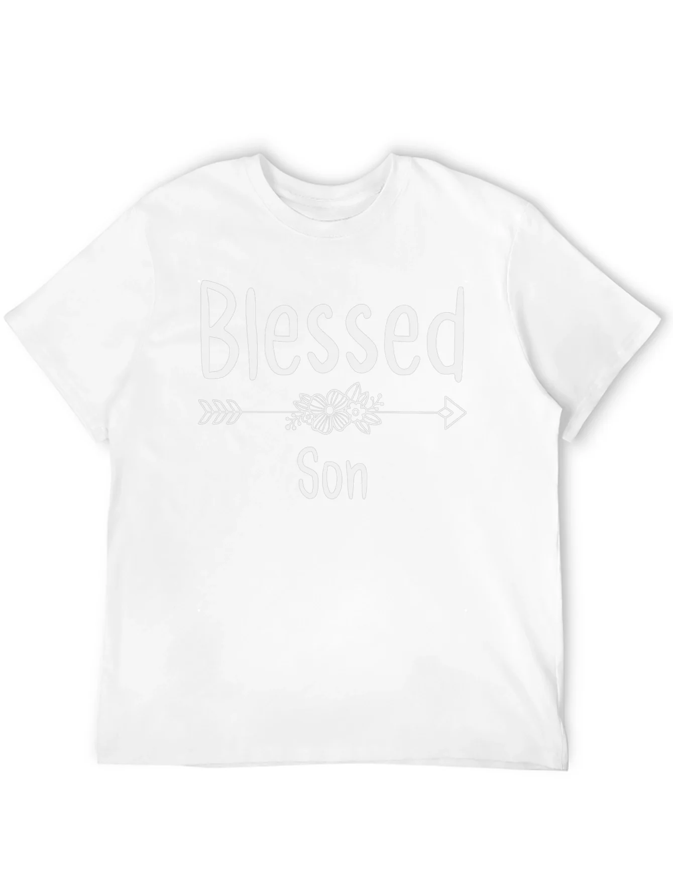 Blessed Son T-Shirt Arrow Floral Design