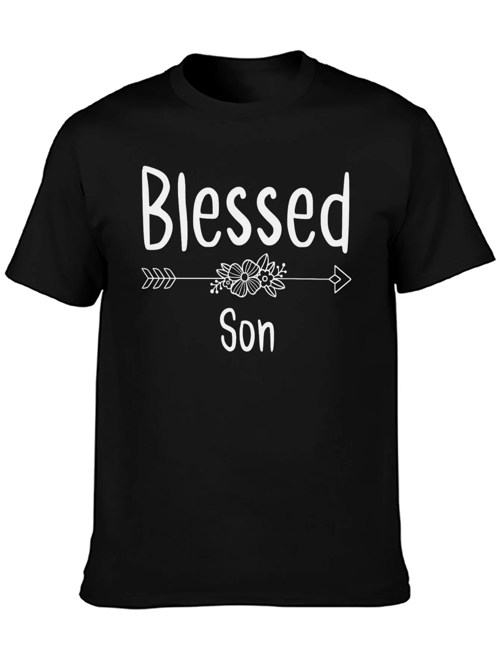 Blessed Son T-Shirt Arrow Floral Design