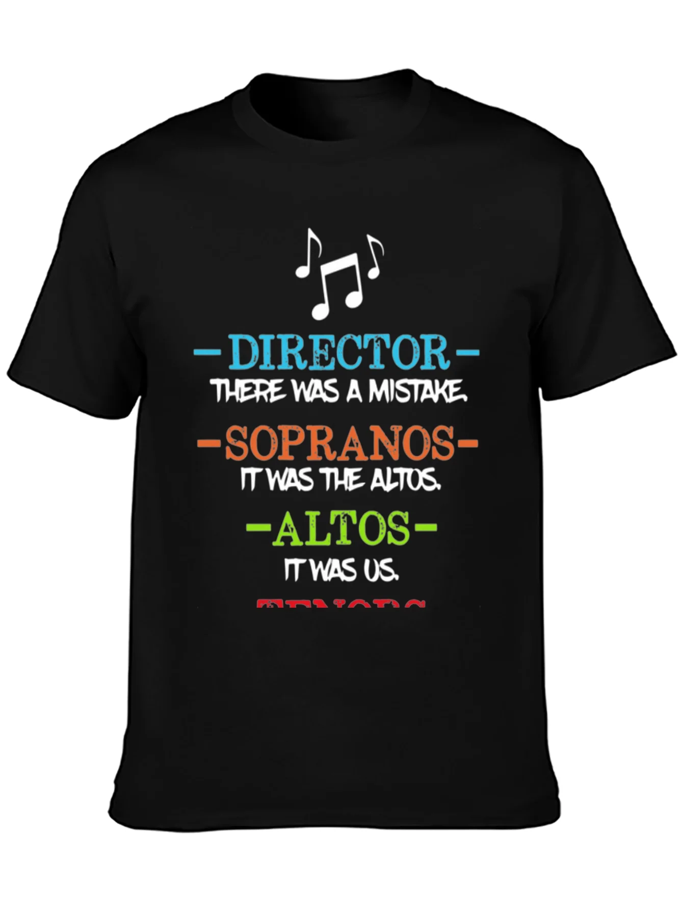 Choir Director T-Shirt: Blame the Altos Funny Music Tee