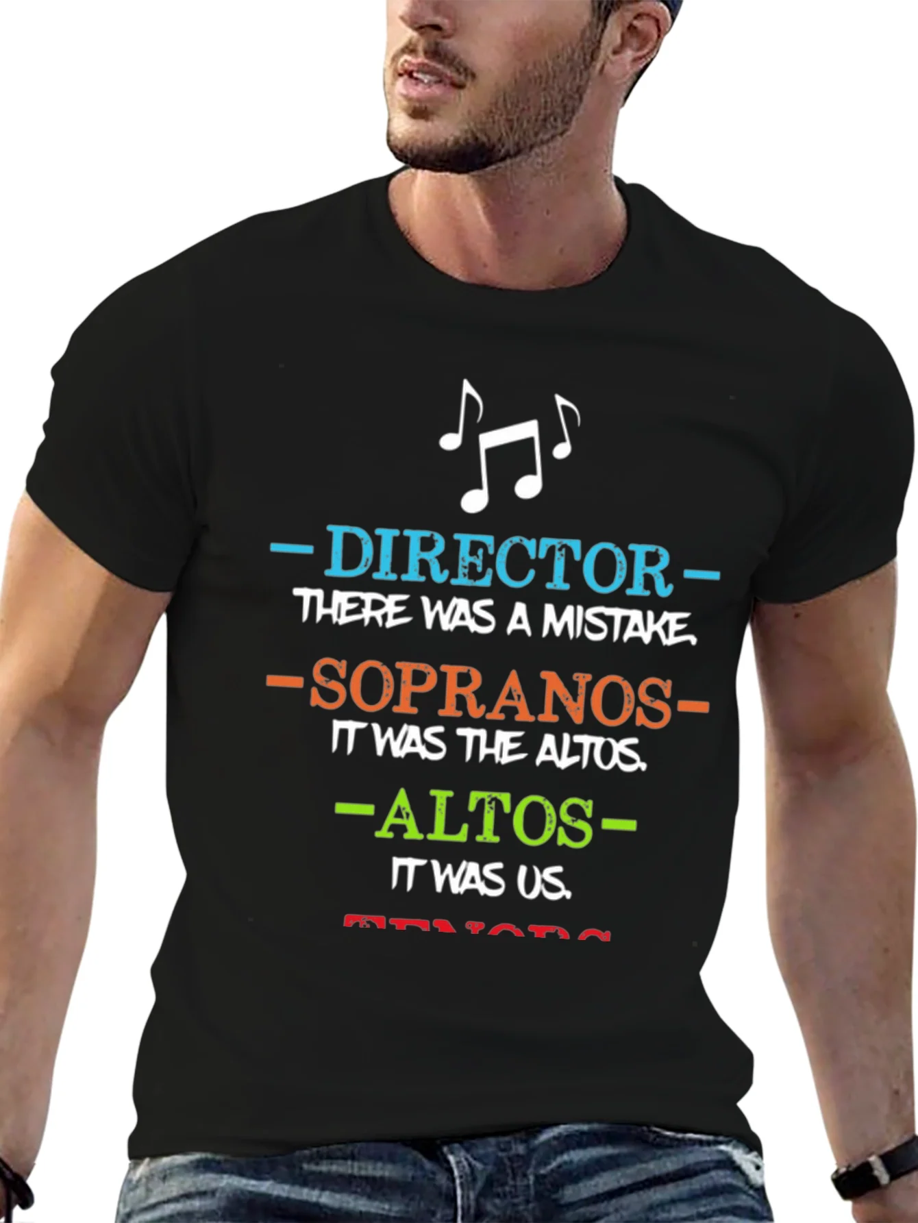 Choir Director T-Shirt: Blame the Altos Funny Music Tee