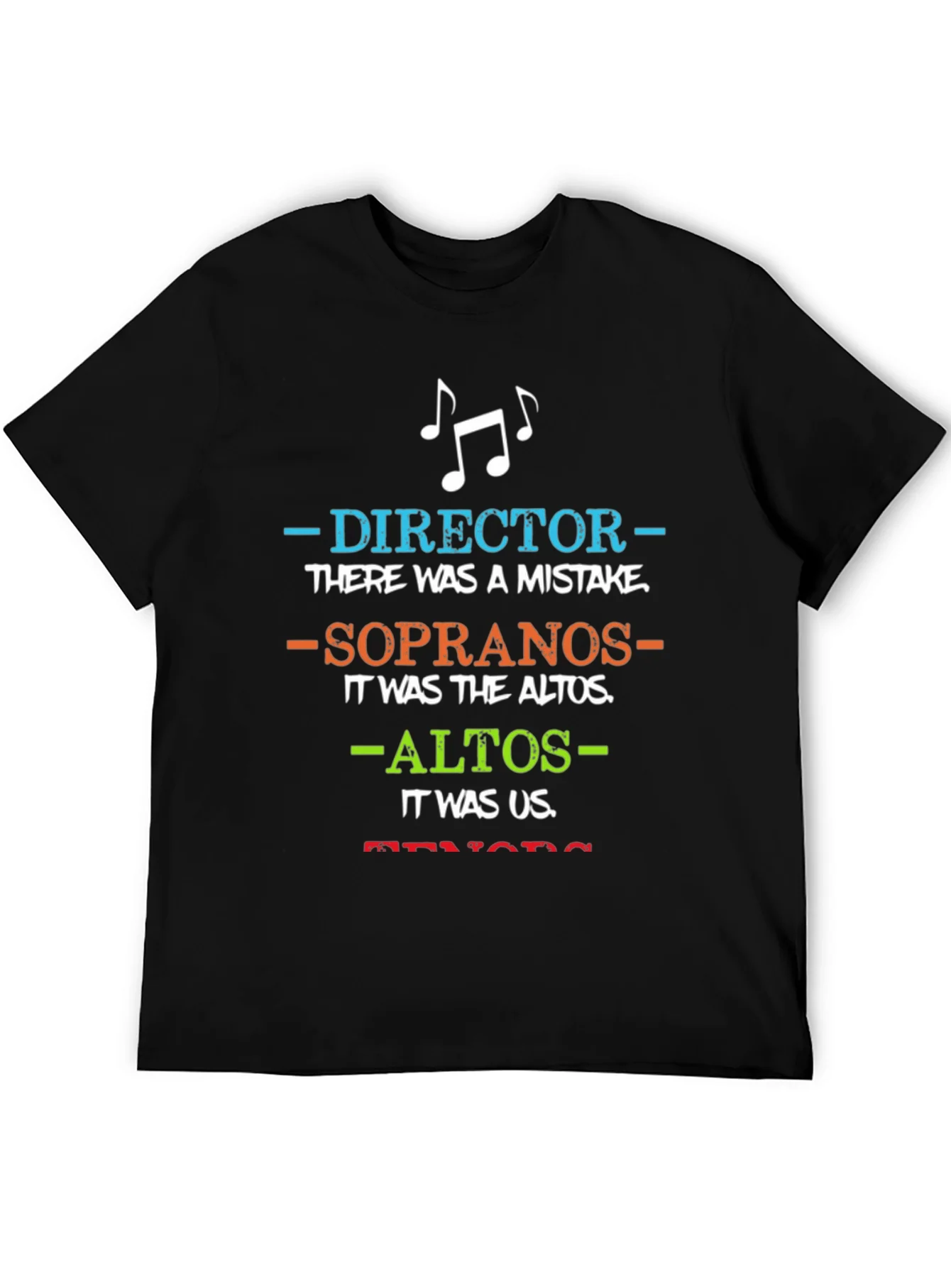 Choir Director T-Shirt: Blame the Altos Funny Music Tee