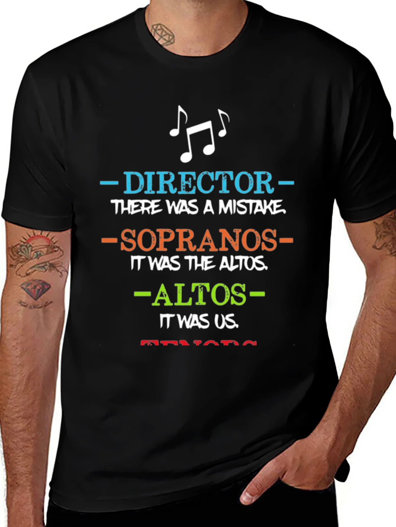 Choir Director T-Shirt: Blame the Altos Funny Music Tee