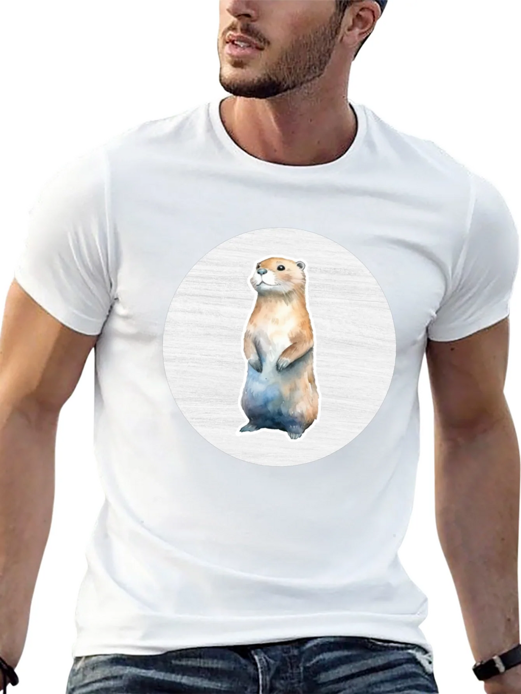 Cute Otter Graphic Tee