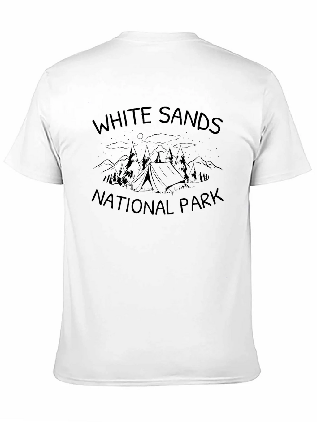 White Sands National Park Black T-Shirt