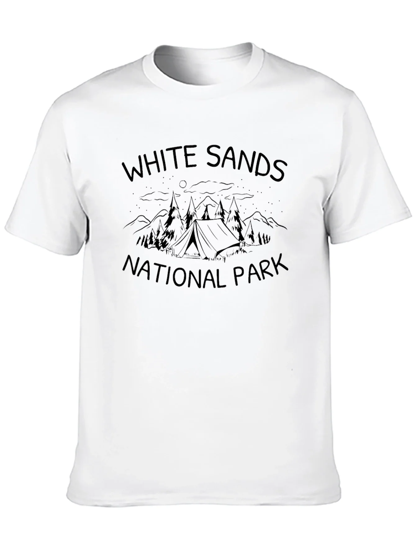 White Sands National Park Black T-Shirt