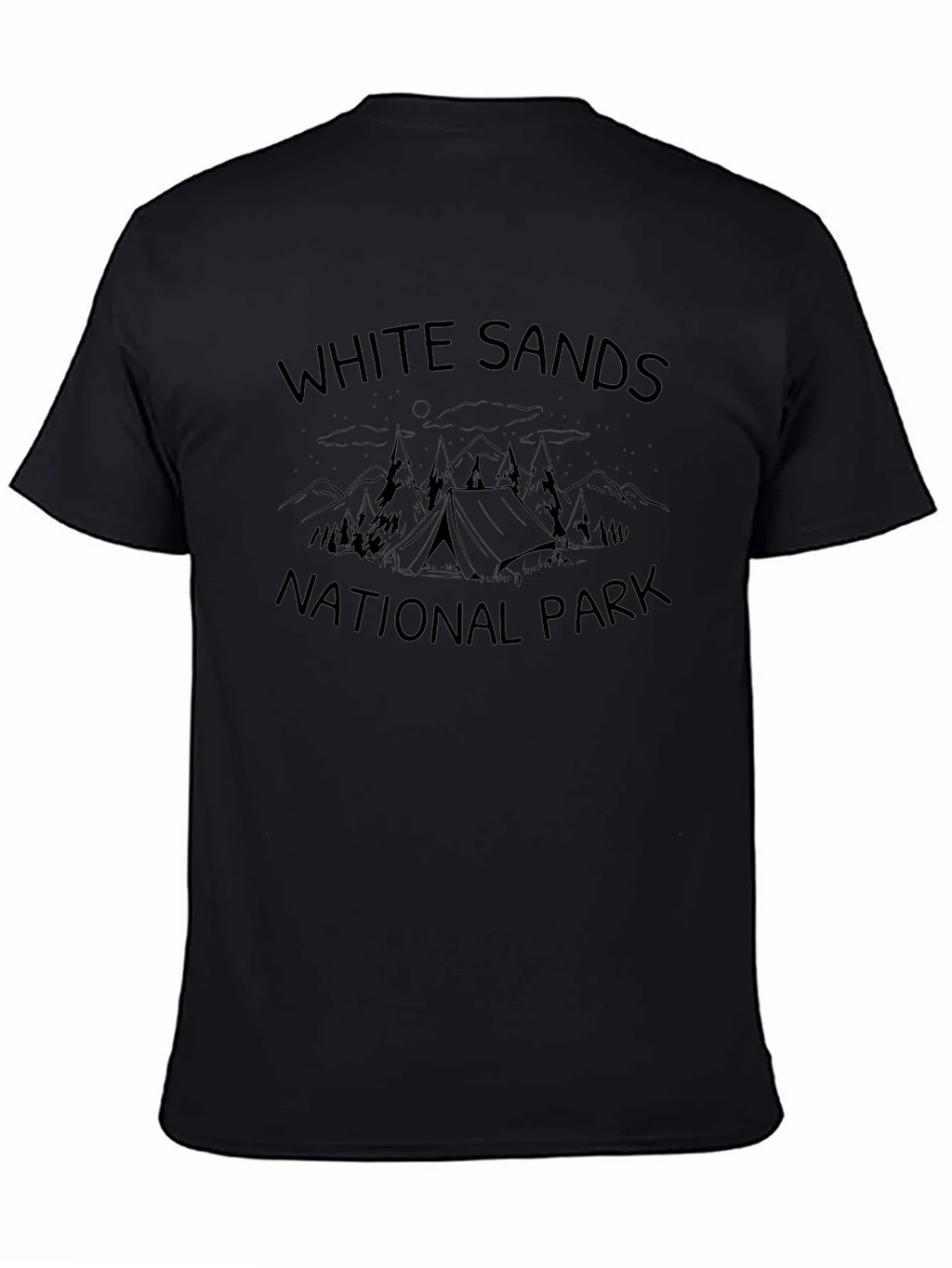 White Sands National Park Black T-Shirt