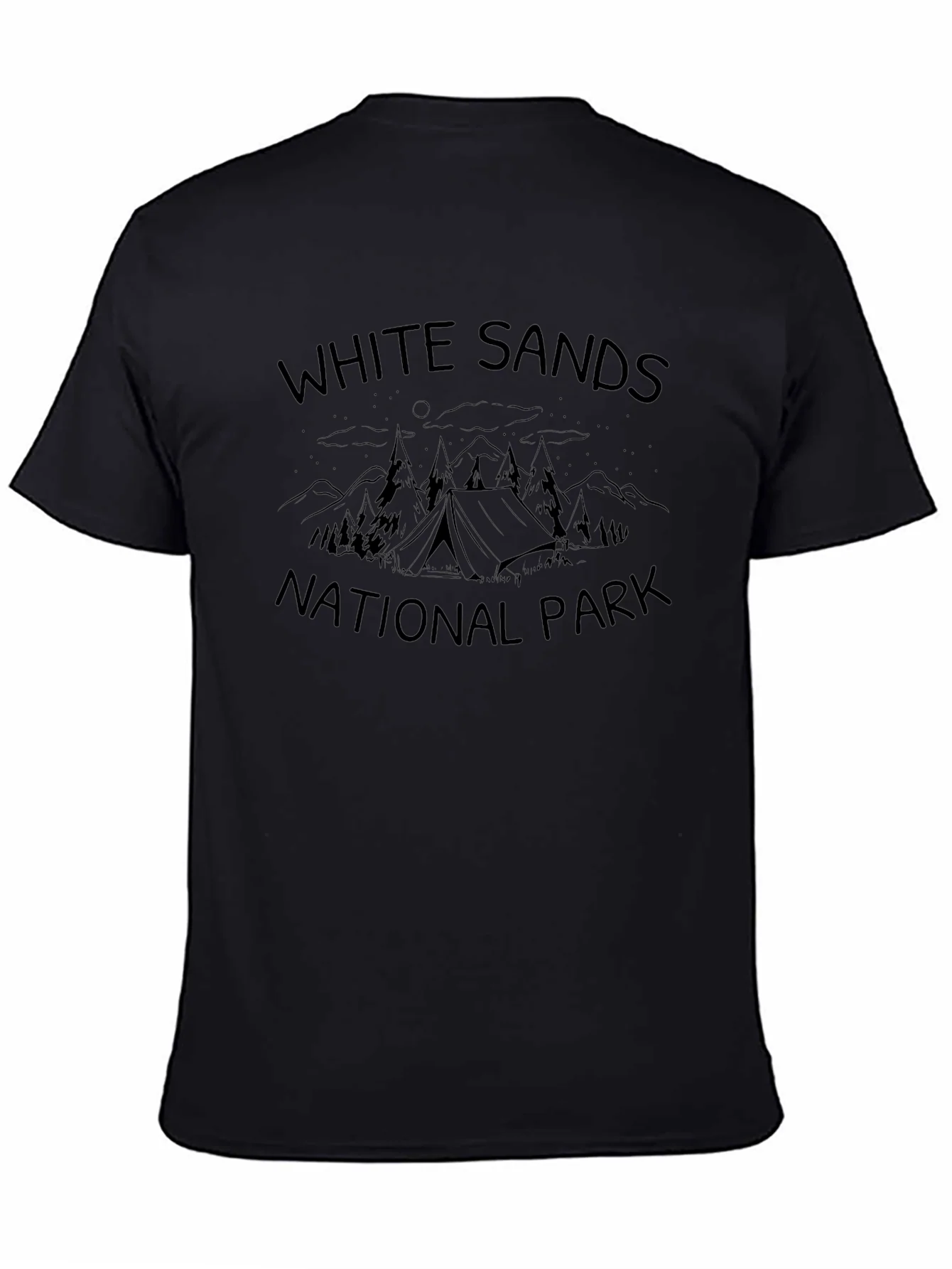 White Sands National Park Black T-Shirt