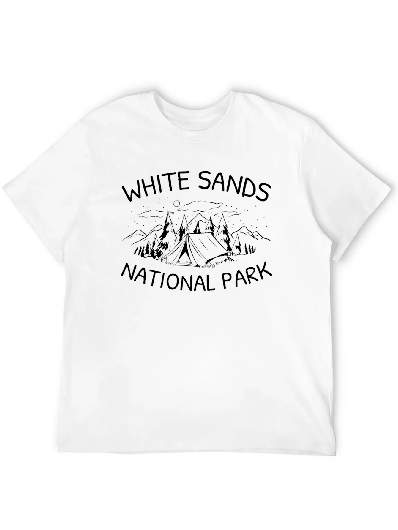 White Sands National Park Black T-Shirt