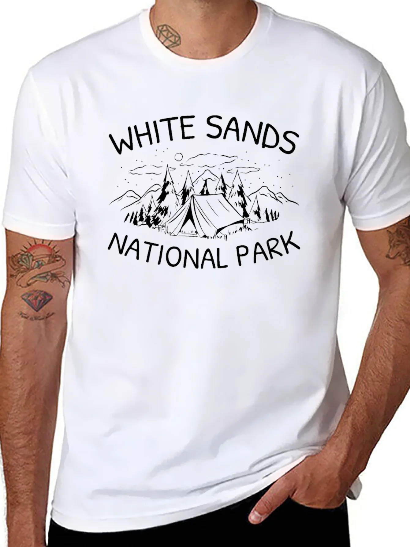 White Sands National Park Black T-Shirt