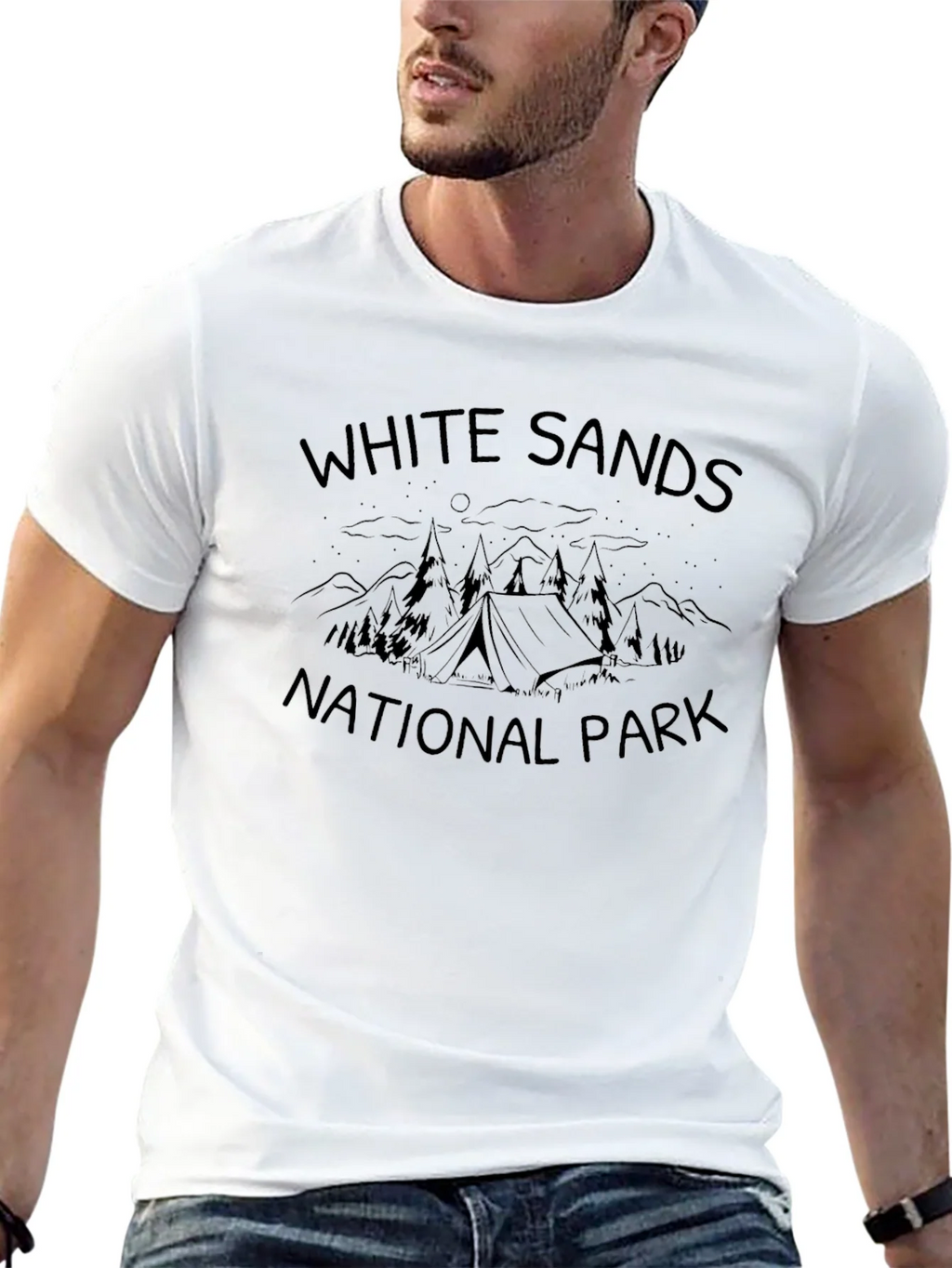 White Sands National Park Black T-Shirt