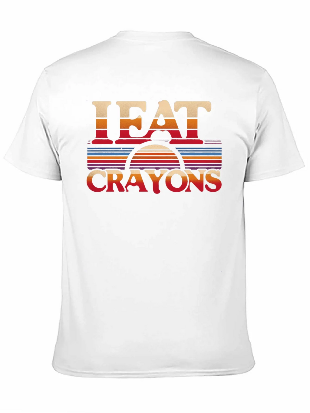 I Eat Crayons Retro Style Graphic T-Shirt