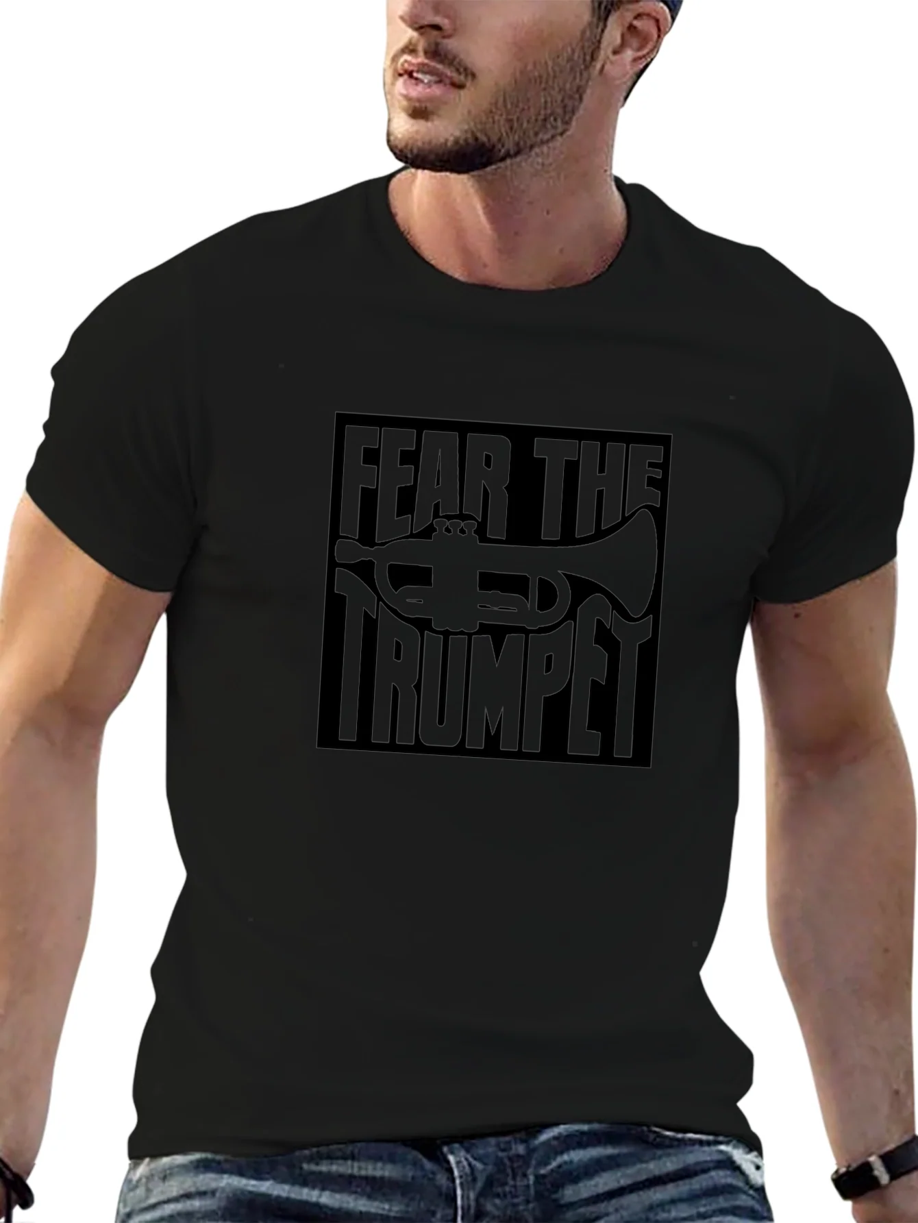Fear the Trumpet Black Graphic Tee