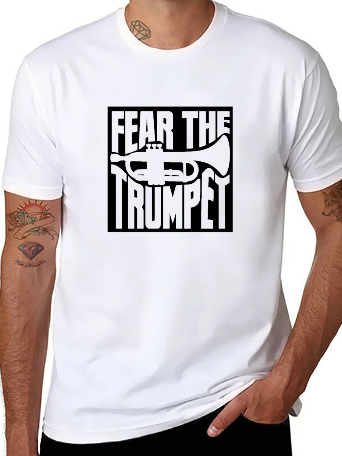 Fear the Trumpet Black Graphic Tee