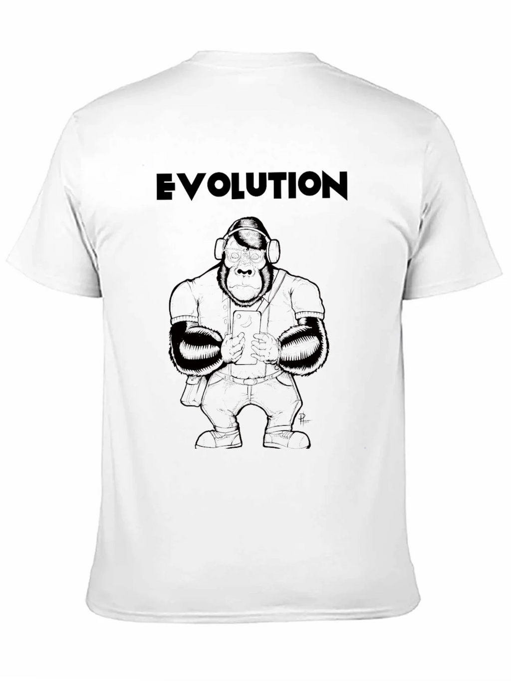 Evolution Gorilla Graphic T-Shirt - Modern Ape Design