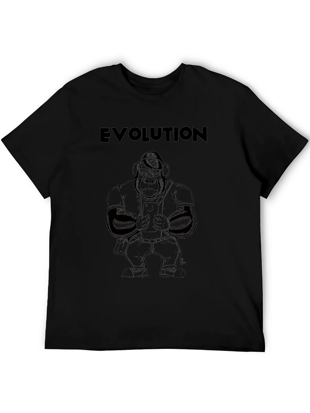 Evolution Gorilla Graphic T-Shirt - Modern Ape Design