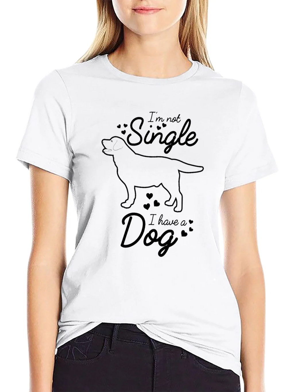 Im Not Single I Have A Dog Graphic Tee