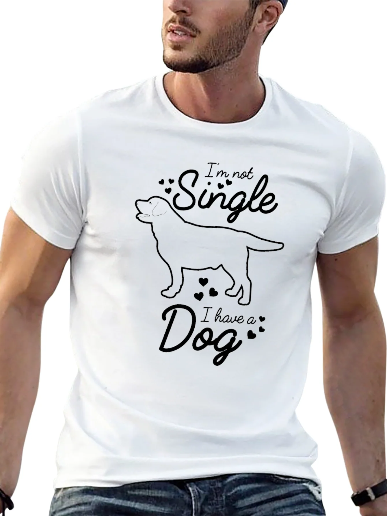 Im Not Single I Have A Dog Graphic Tee