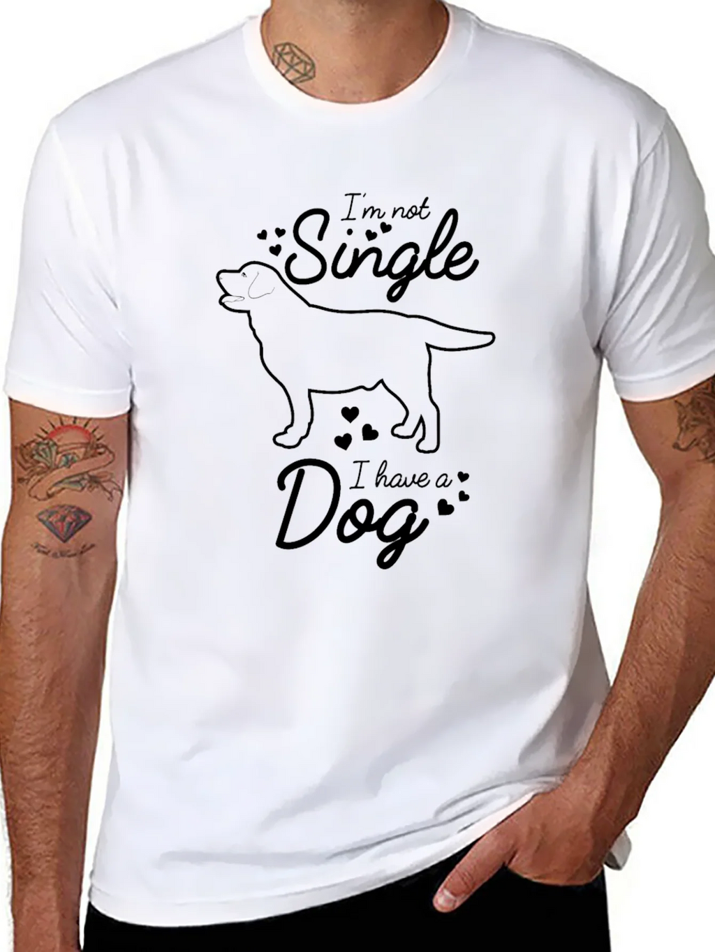 Im Not Single I Have A Dog Graphic Tee