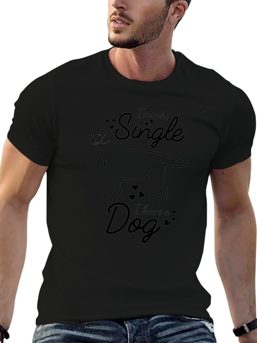 Im Not Single I Have A Dog Graphic Tee