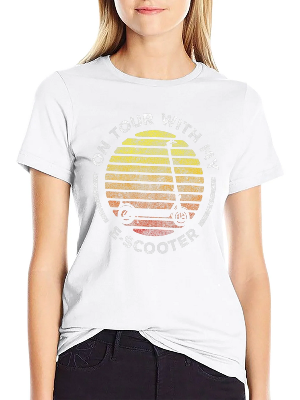 On Tour With My E-Scooter Graphic T-Shirt