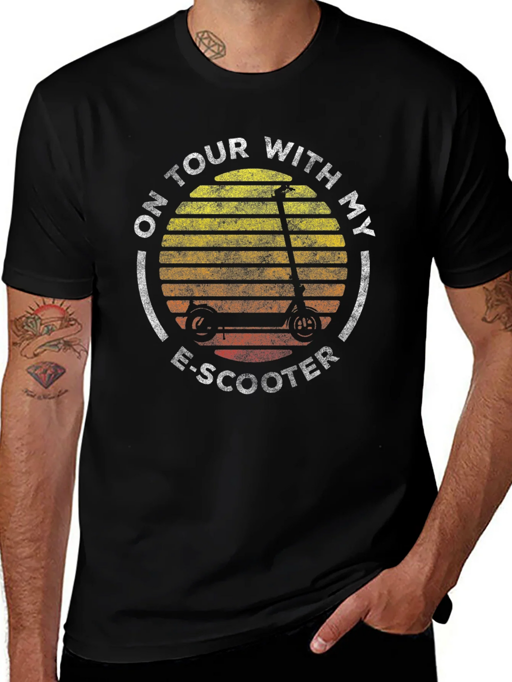 On Tour With My E-Scooter Graphic T-Shirt