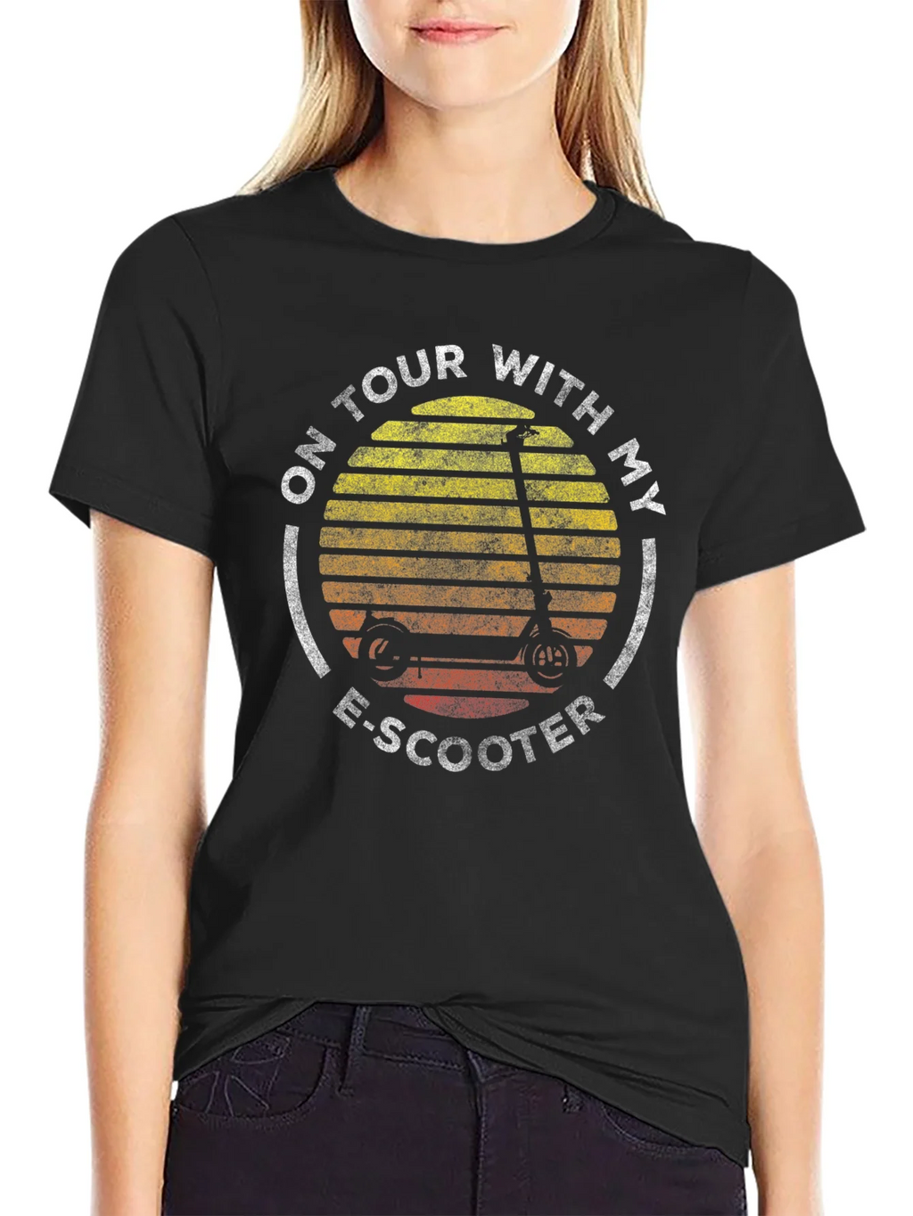 On Tour With My E-Scooter Graphic T-Shirt