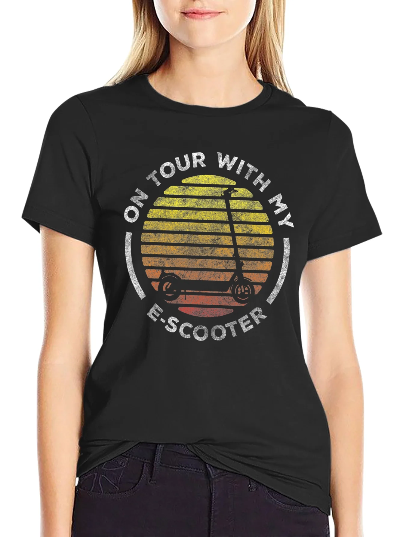 On Tour With My E-Scooter Graphic T-Shirt