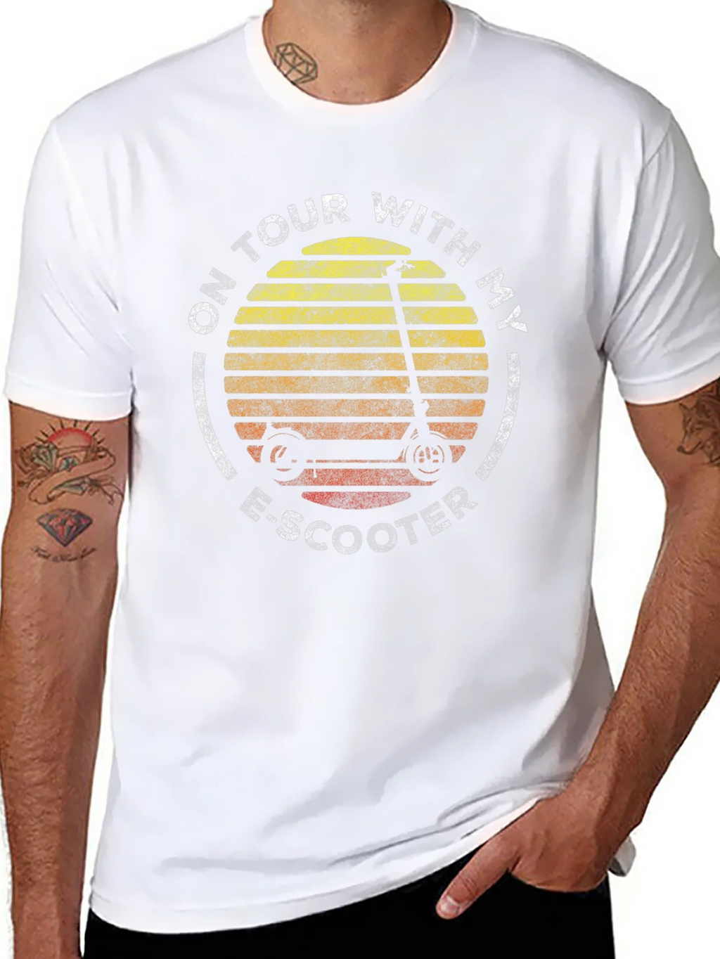 On Tour With My E-Scooter Graphic T-Shirt