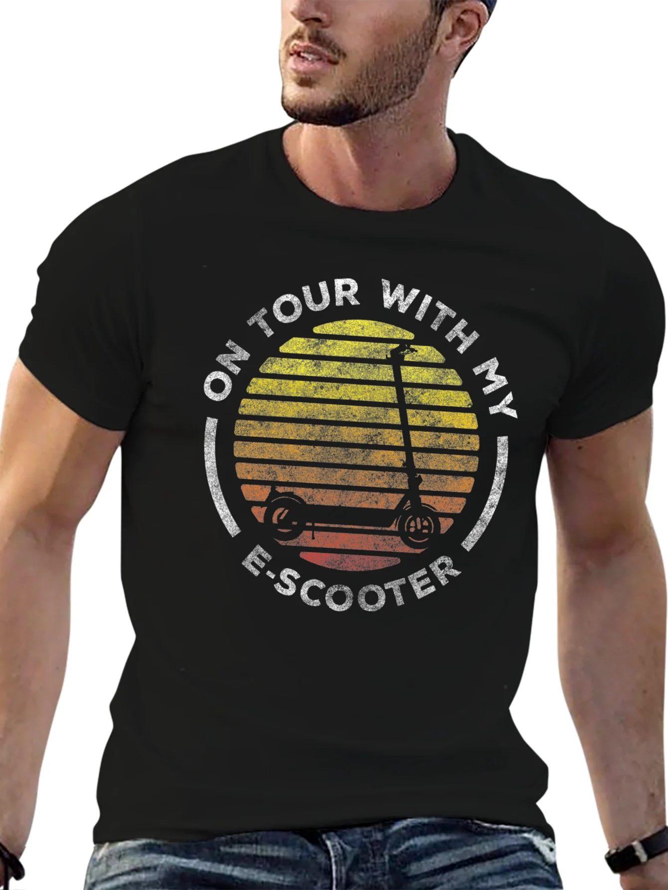 On Tour With My E-Scooter Graphic T-Shirt