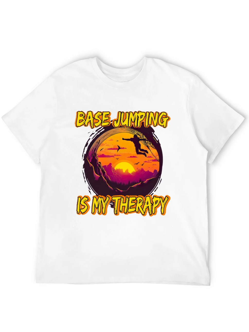 Base Jumping Therapy Graphic Tee