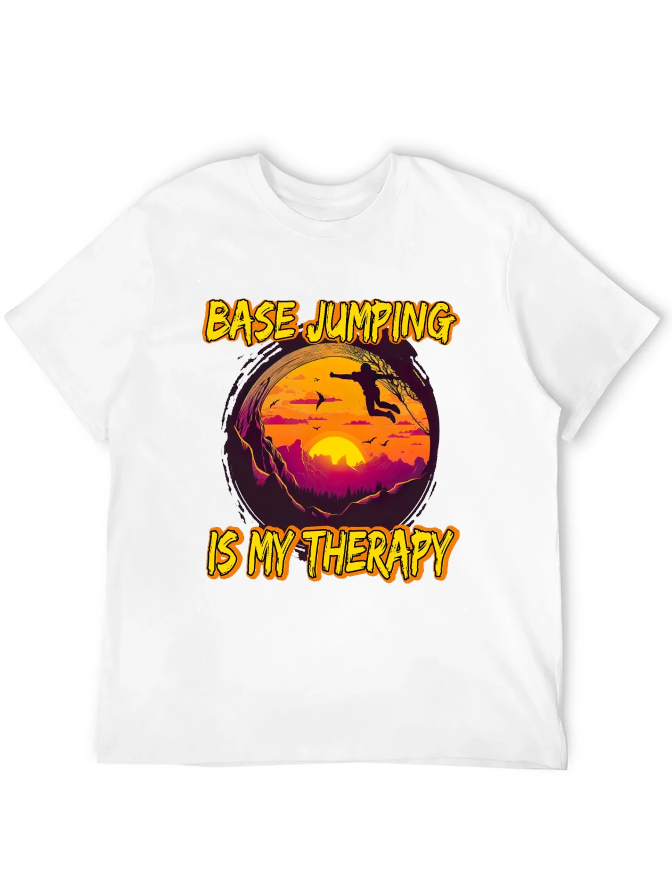 Base Jumping Therapy Graphic Tee