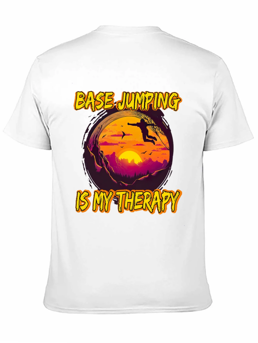 Base Jumping Therapy Graphic Tee