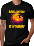 Base Jumping Therapy Graphic Tee