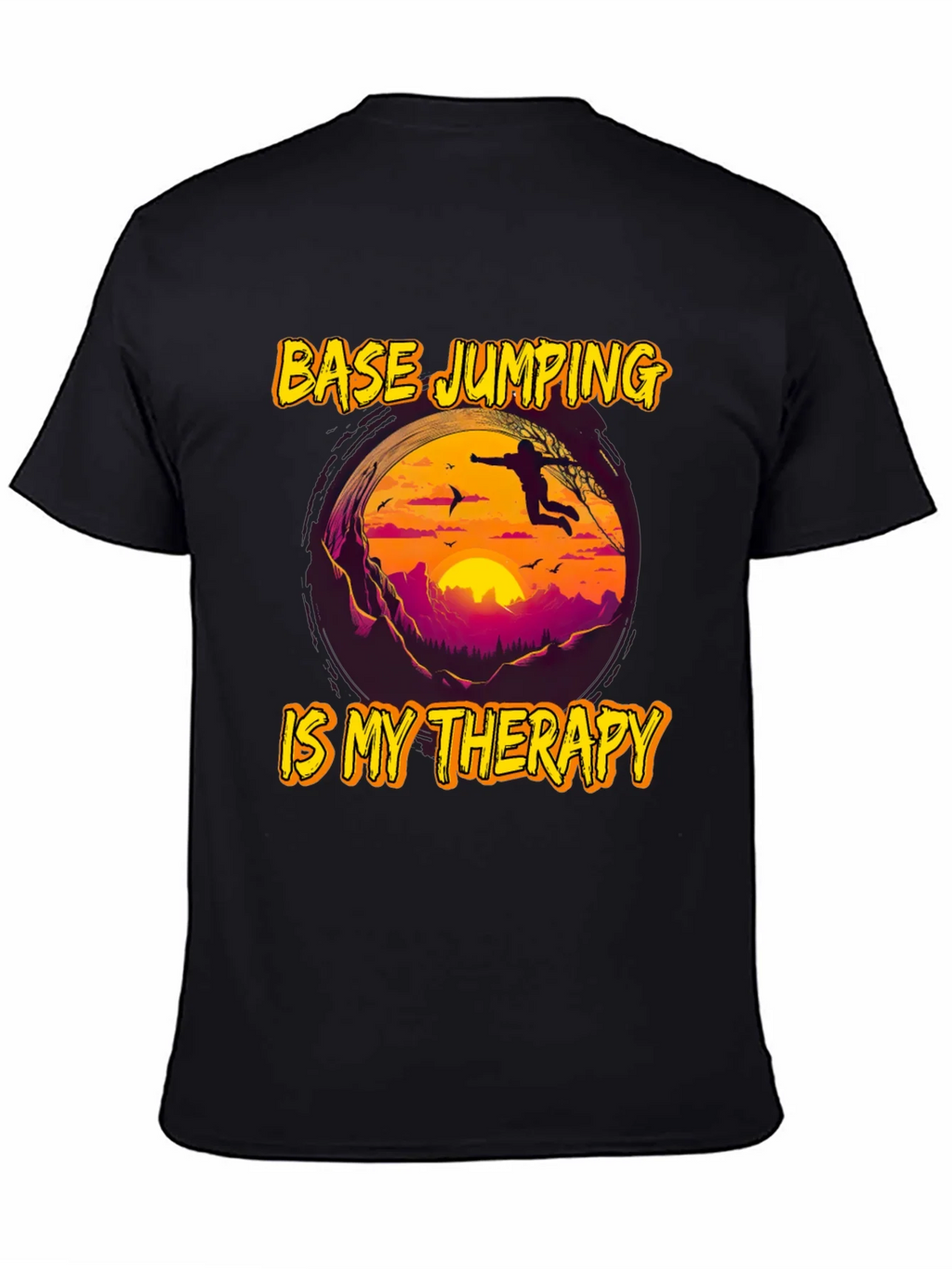 Base Jumping Therapy Graphic Tee