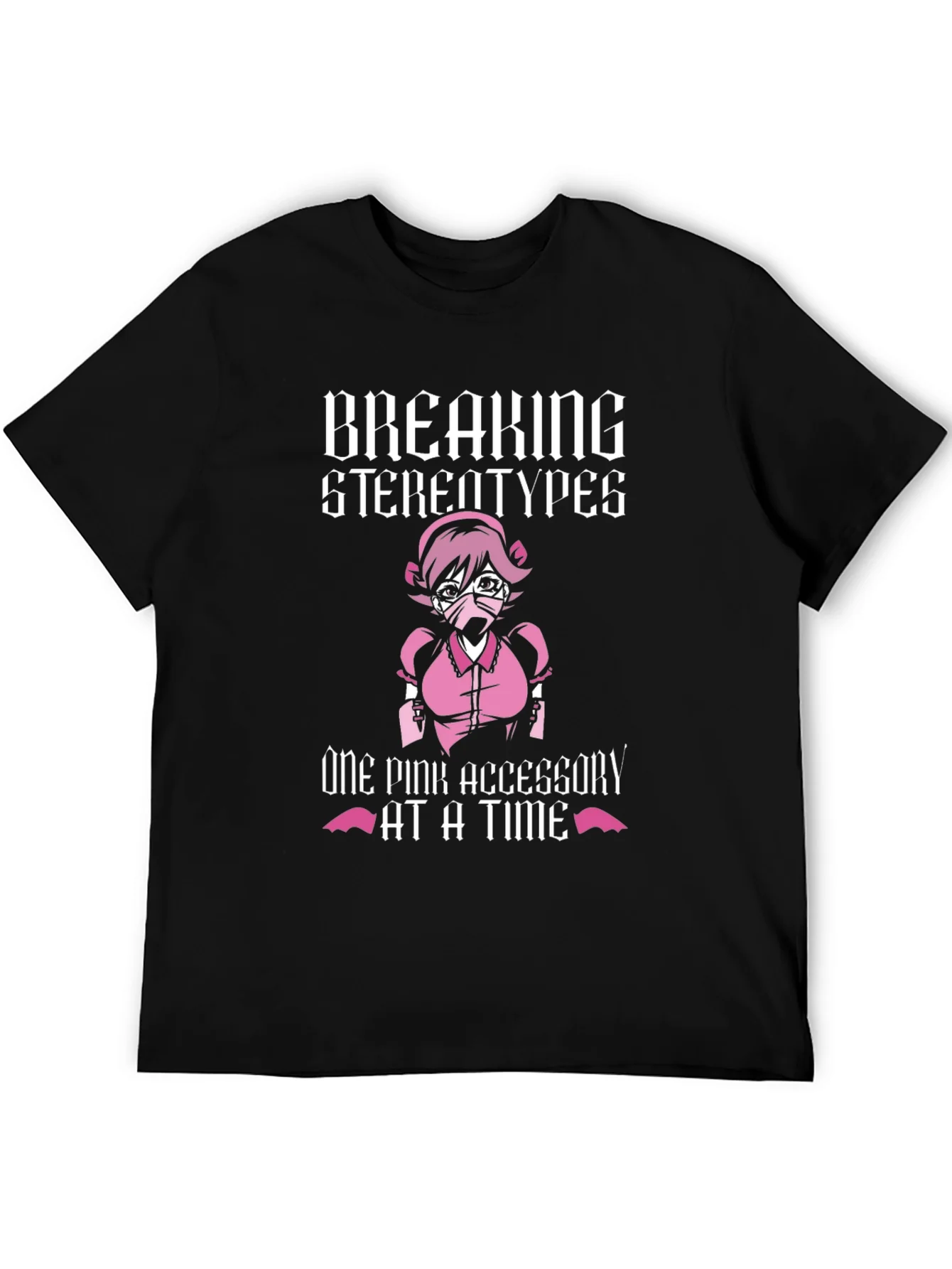 Breaking Stereotypes T-Shirt - Pink Accessory Design