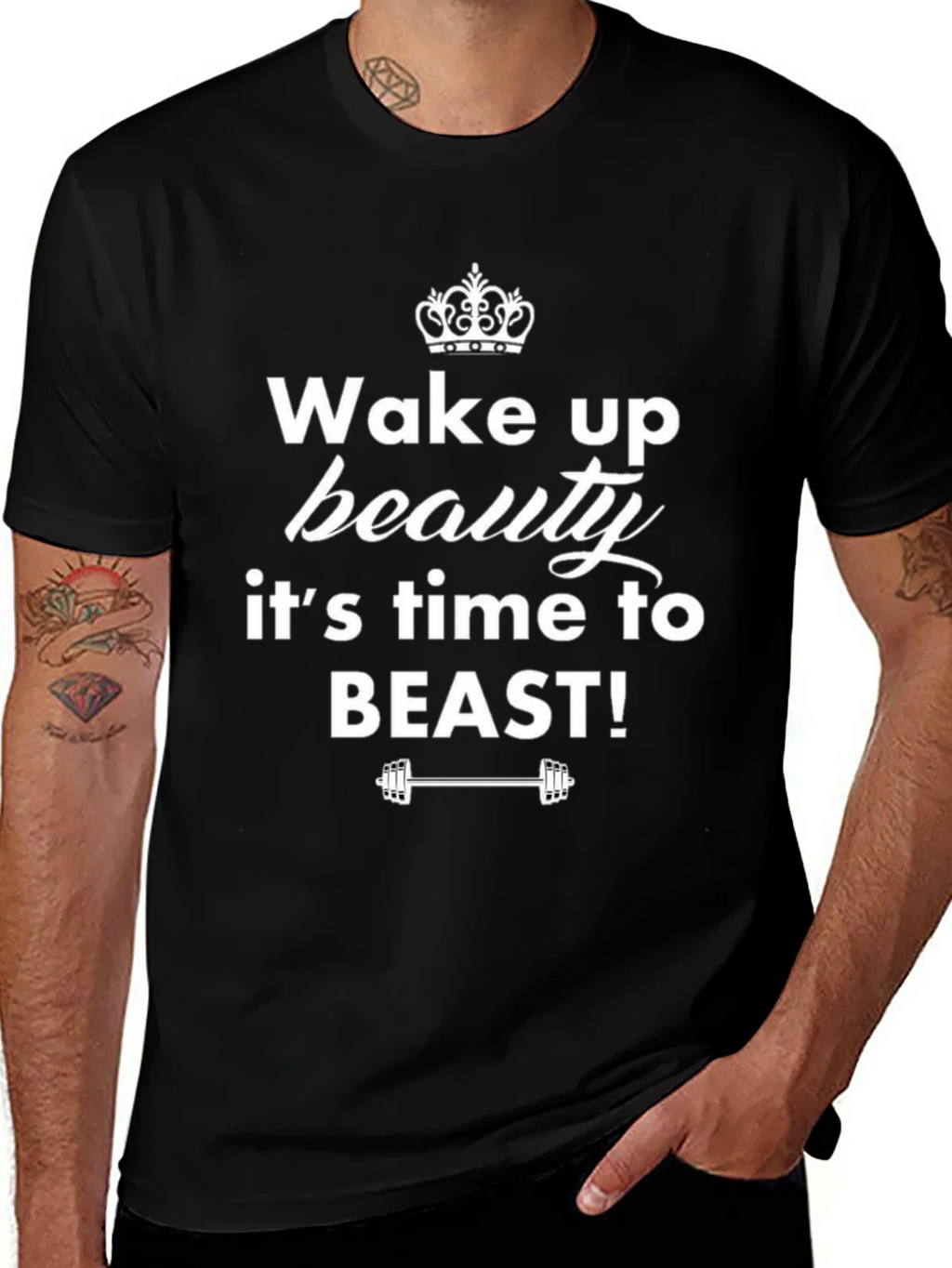 Wake Up Beauty T-Shirt - Fitness Motivation Tee