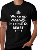 Wake Up Beauty T-Shirt - Fitness Motivation Tee