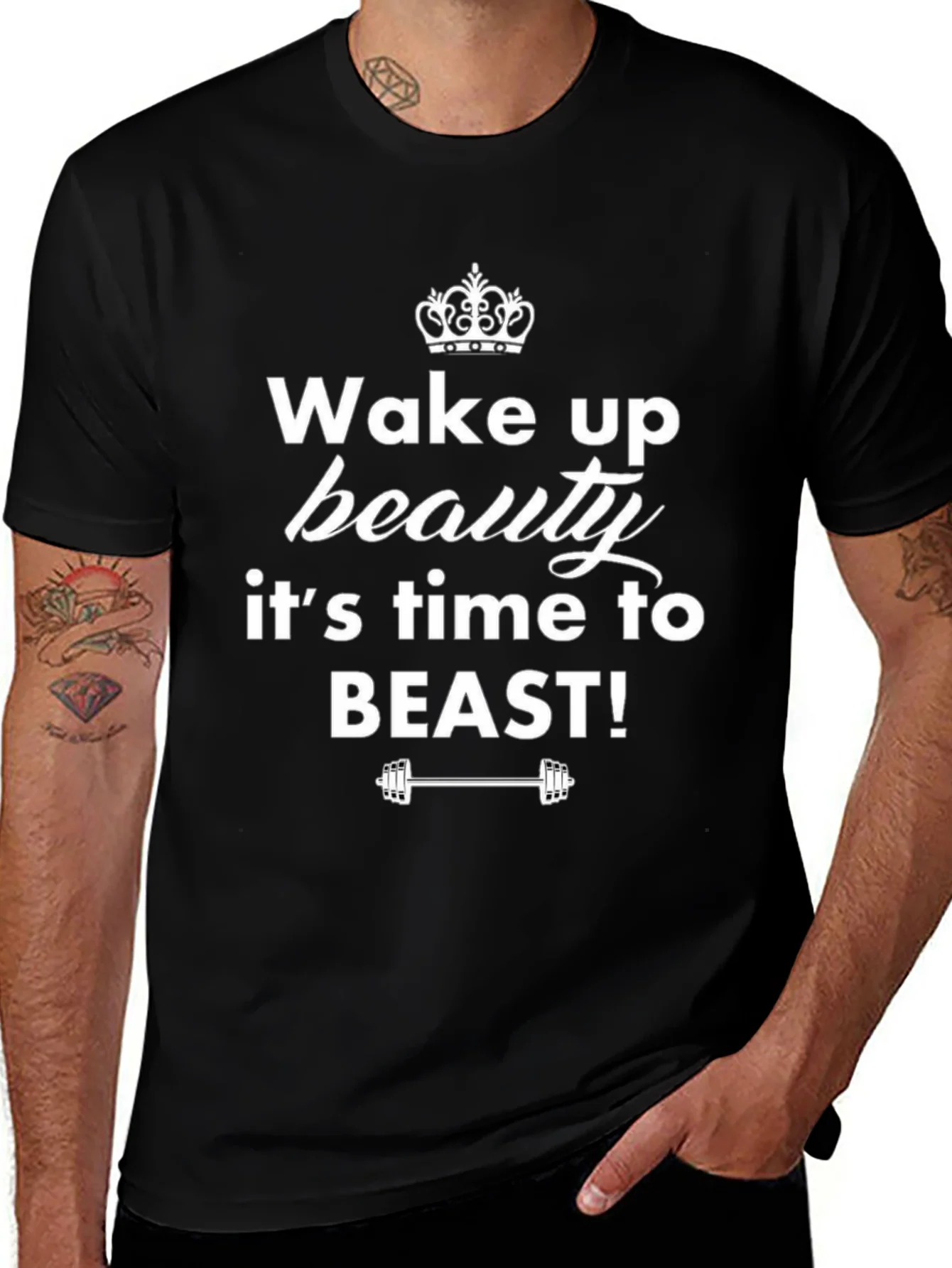 Wake Up Beauty T-Shirt - Fitness Motivation Tee